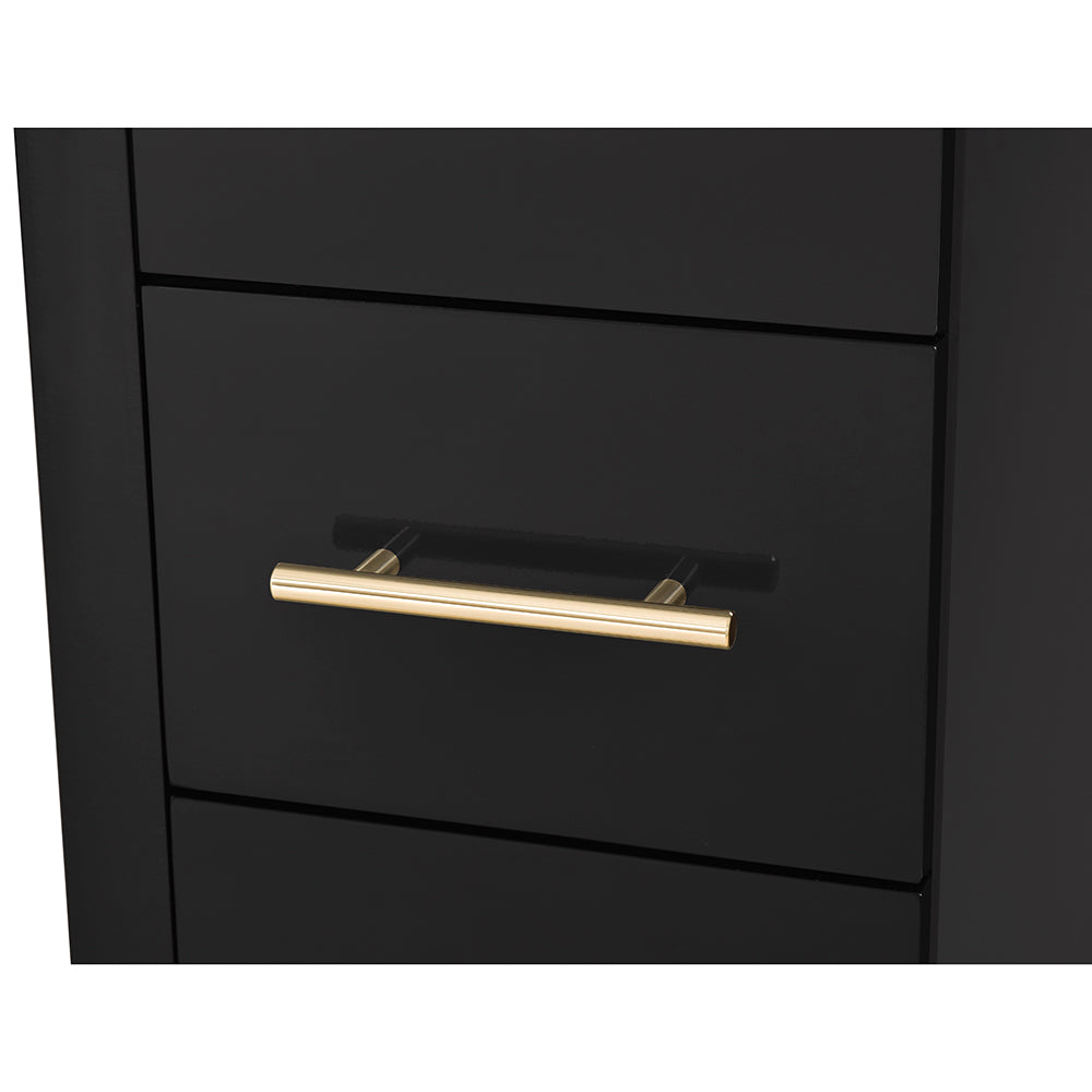 Adonis Gold Salon Mirror with Cabinet