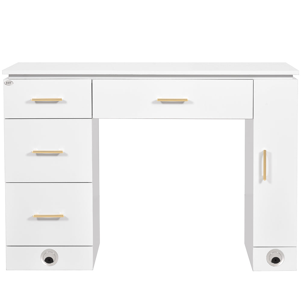 Avalon Gold Nail Table Station