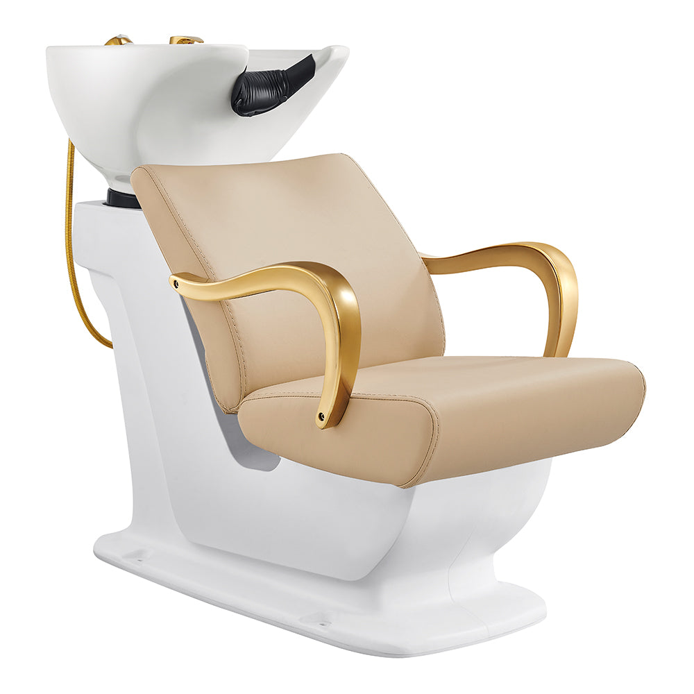Beckman Gold Shampoo Bowl and Chair
