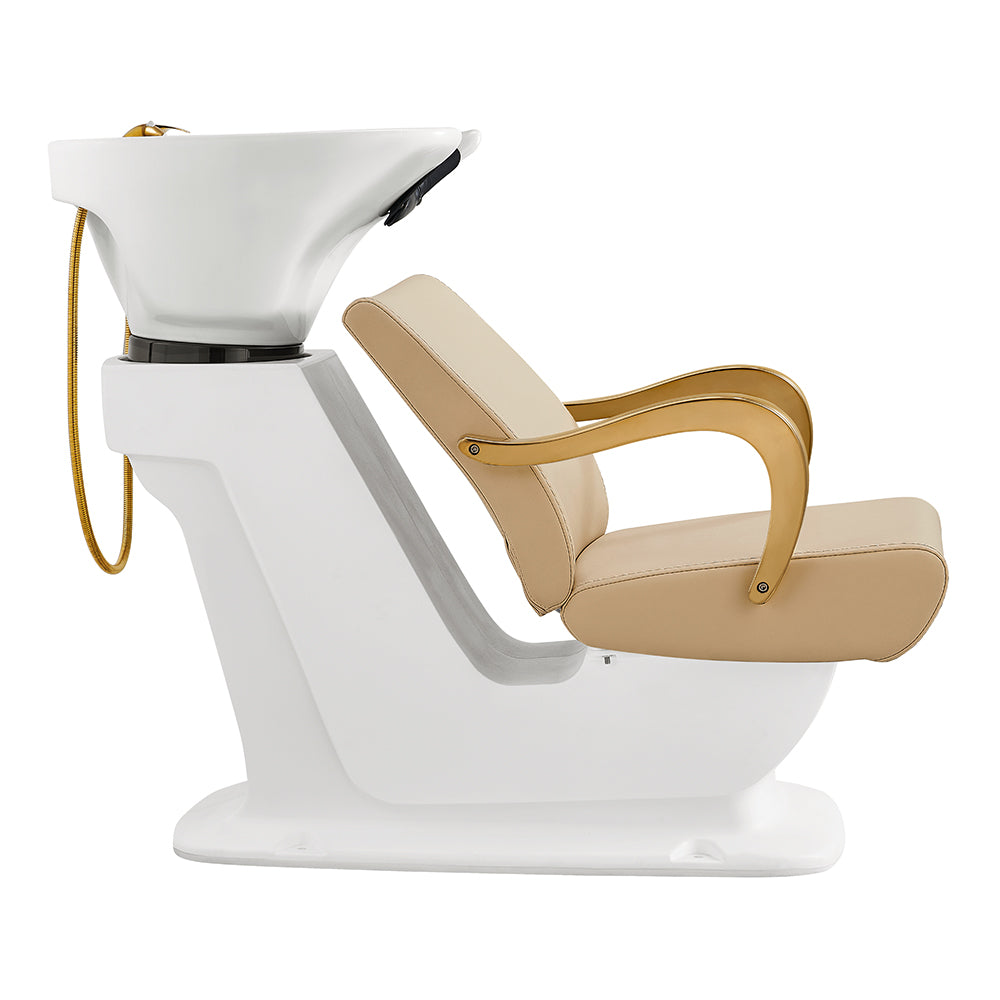 Beckman Gold Shampoo Bowl and Chair