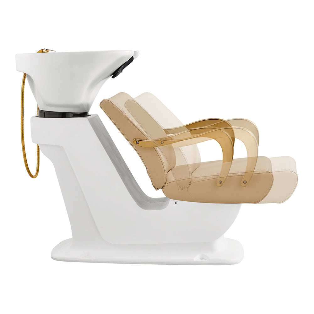 Beckman Gold Shampoo Bowl and Chair