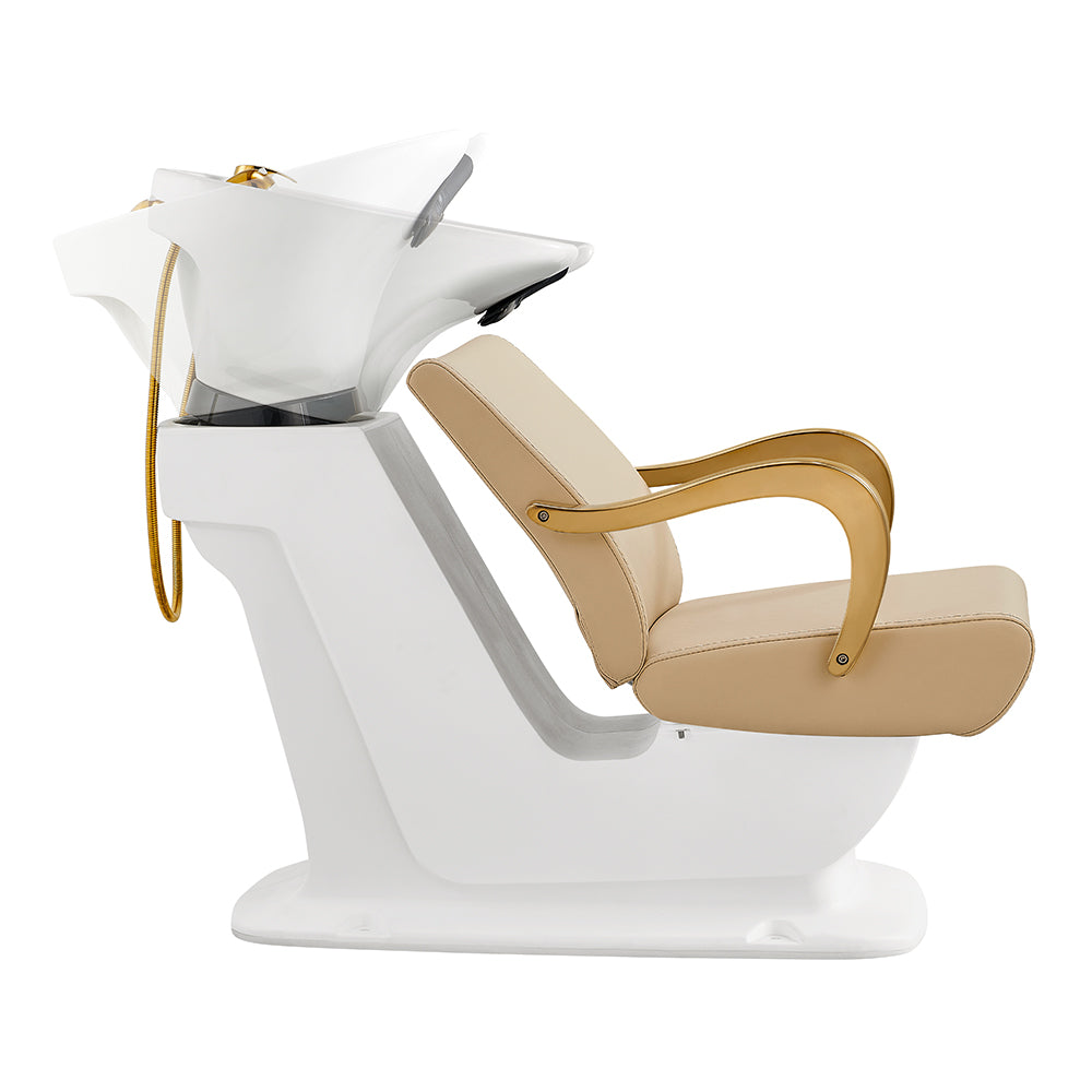 Beckman Gold Shampoo Bowl and Chair