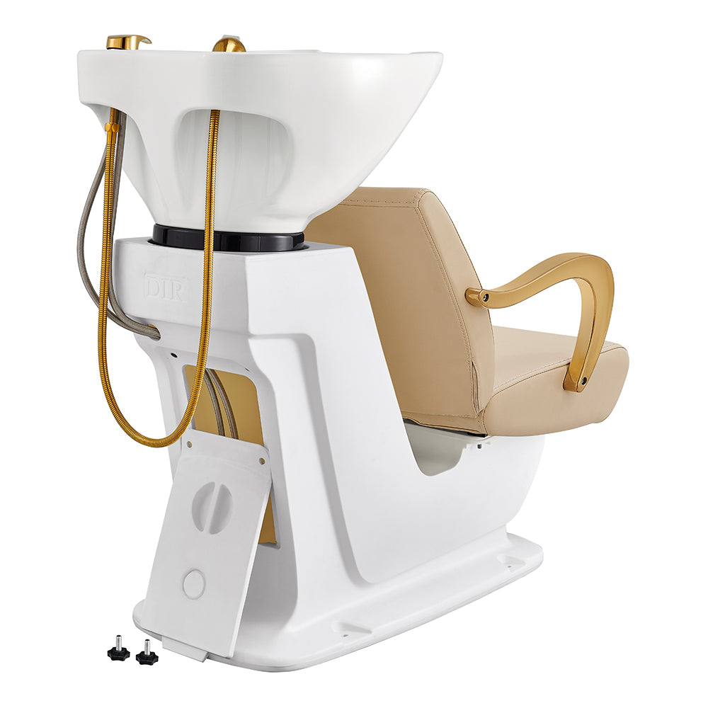Beckman Gold Shampoo Bowl and Chair