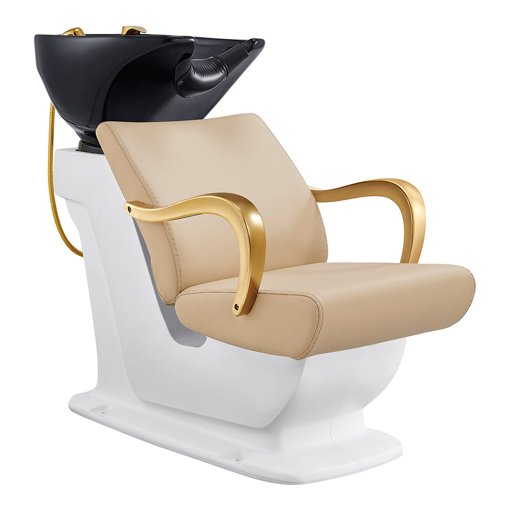 Beckman Gold Shampoo Bowl and Chair