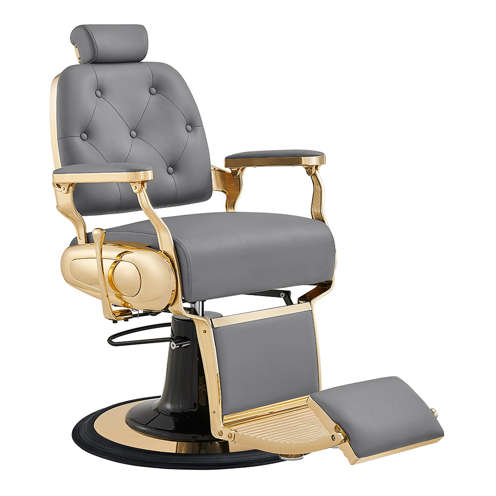 Cavalier Gray Golden Barber Chair