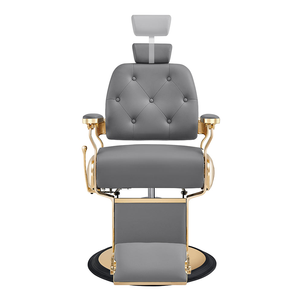 Cavalier Gray Golden Barber Chair