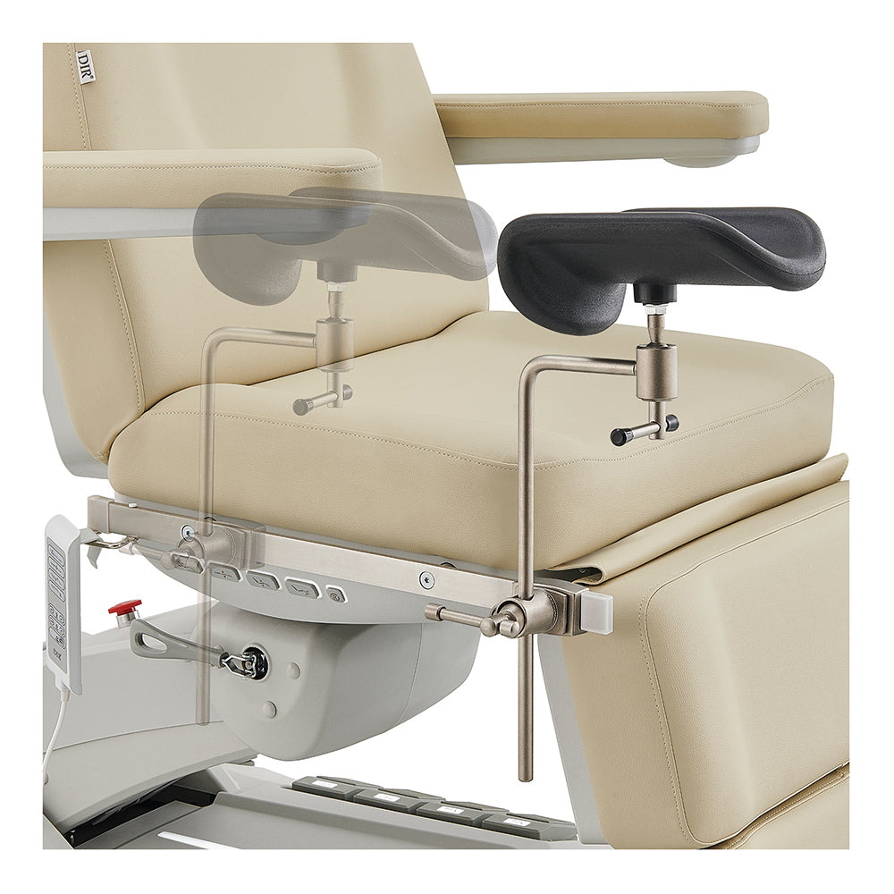 Geneva Exam Chair with stirrups