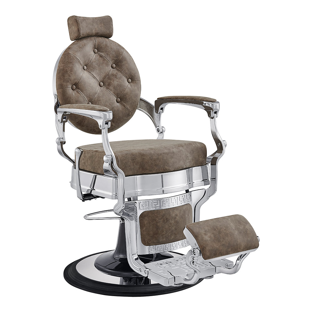 Julius Vintage Brown Barber Shop Chair