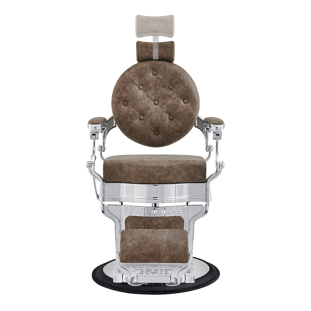 Julius Vintage Brown Barber Shop Chair