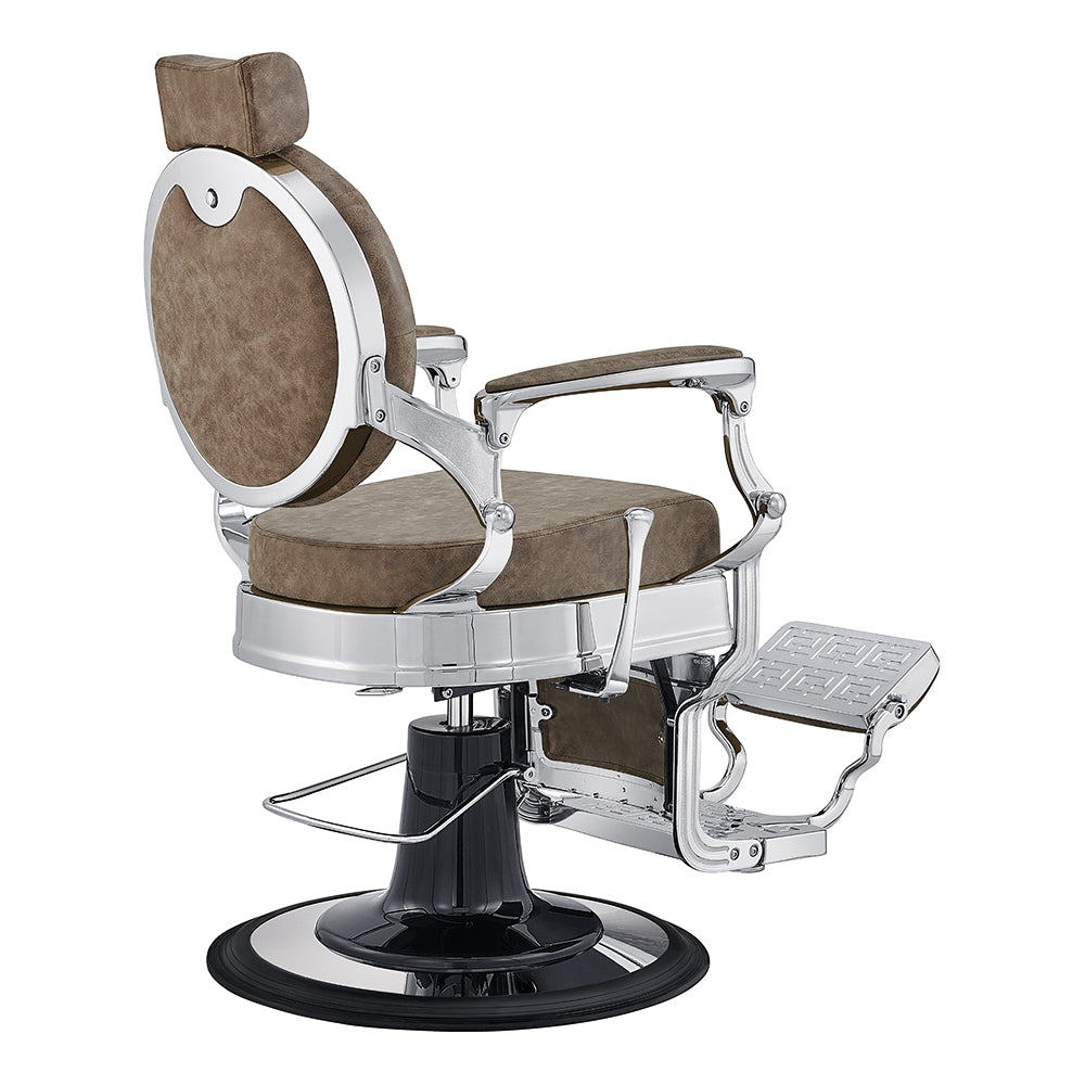 Julius Vintage Brown Barber Shop Chair