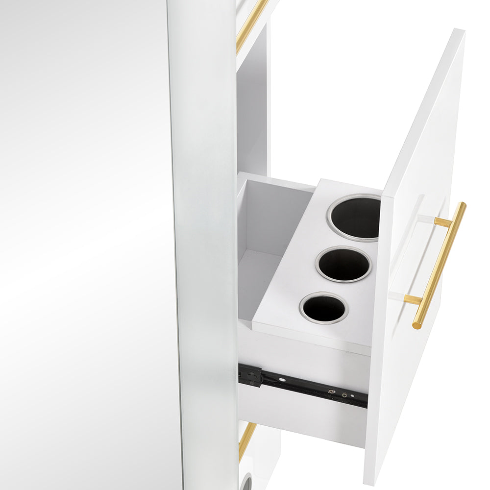 Magic Single Gold  LED Styling Station