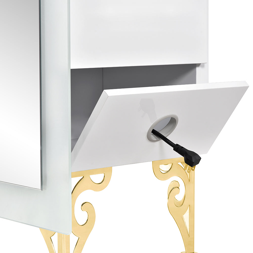 Magic Single Gold  LED Styling Station