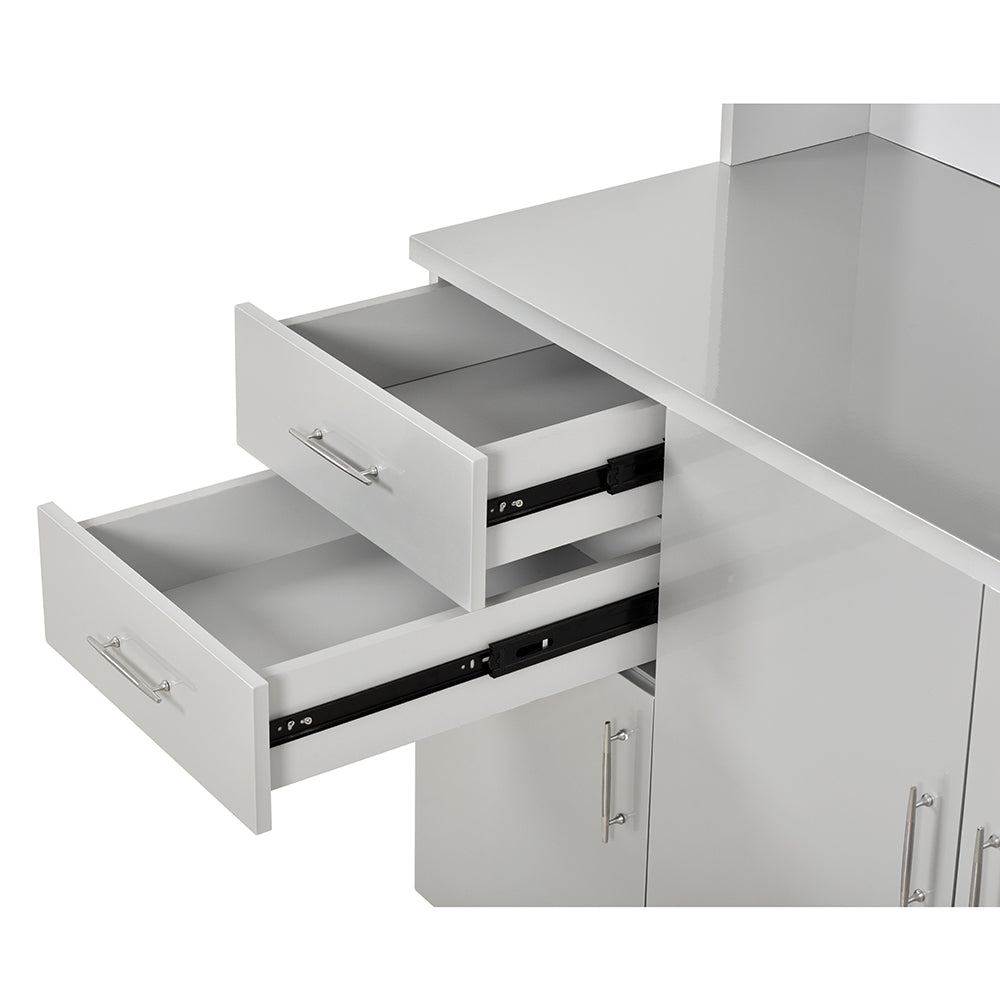 Maple Salon Color Rack Cabinet