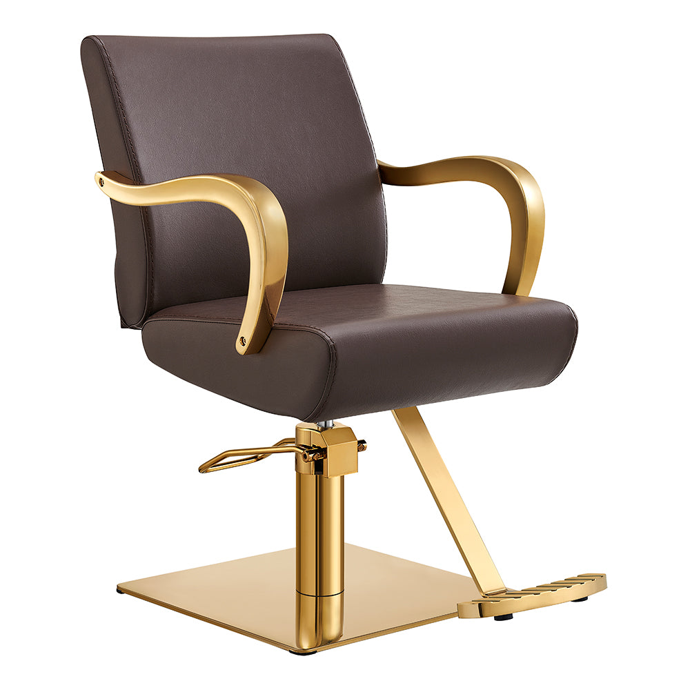 meteor gold brown salon styling chair