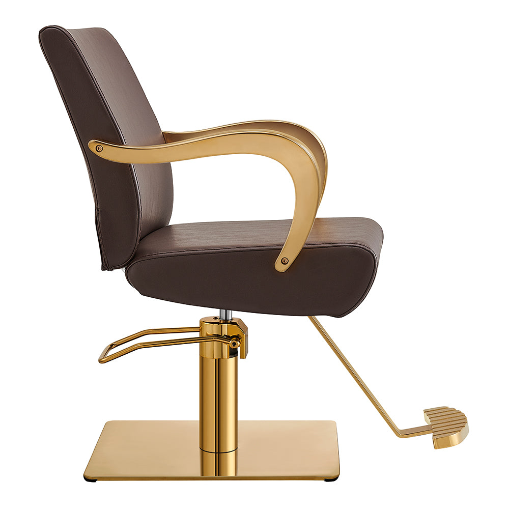 meteor gold brown salon styling chair