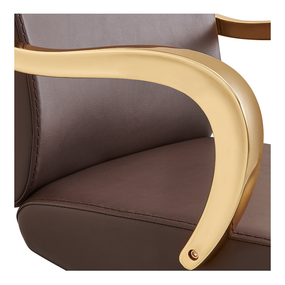 meteor gold brown salon styling chair