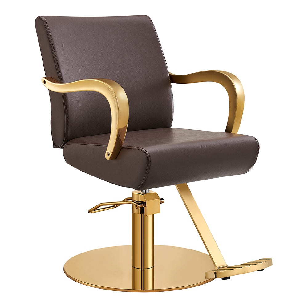 meteor gold brown salon styling chair