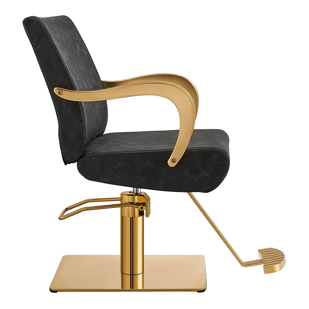 meteor gold vintage black salon chair