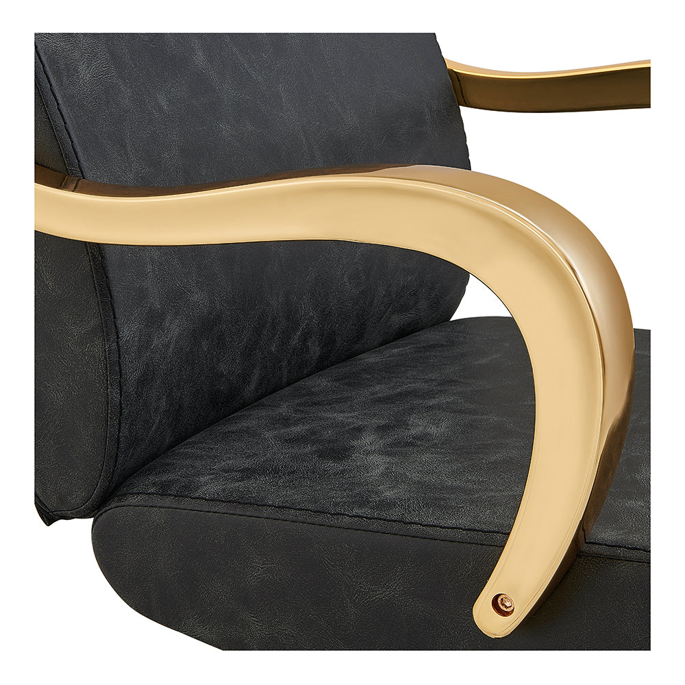 meteor gold vintage black salon chair