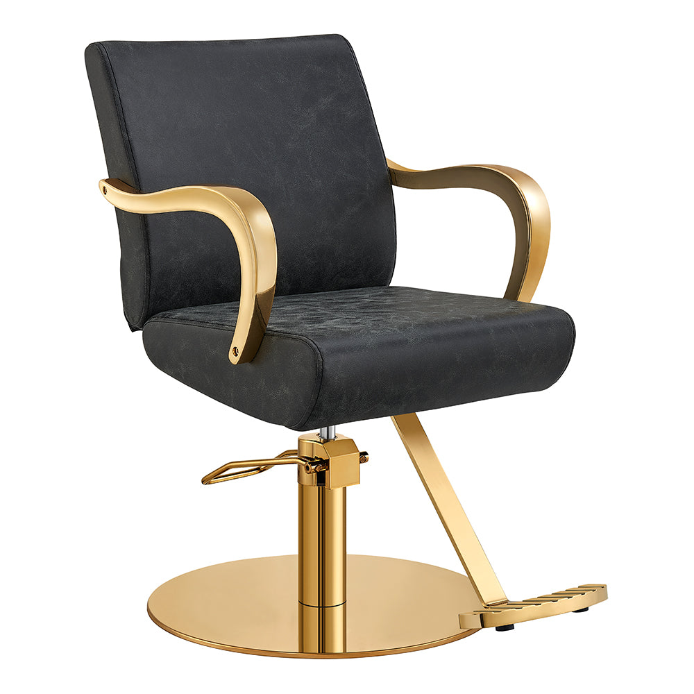 meteor gold vintage black salon chair