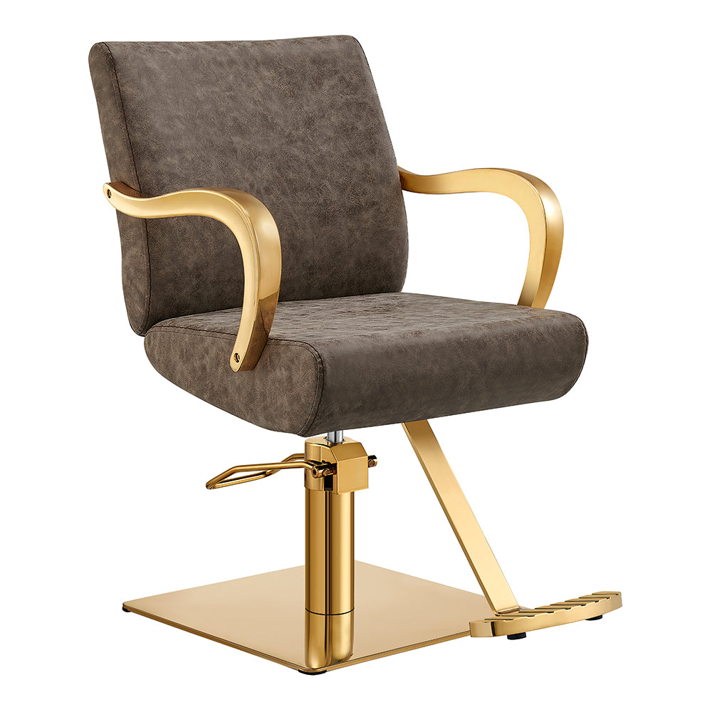 meteor gold vintage brown salon chair
