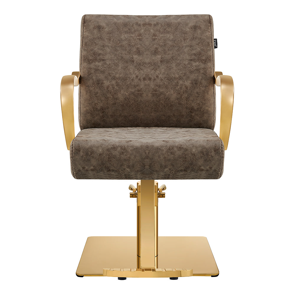 meteor gold vintage brown salon chair