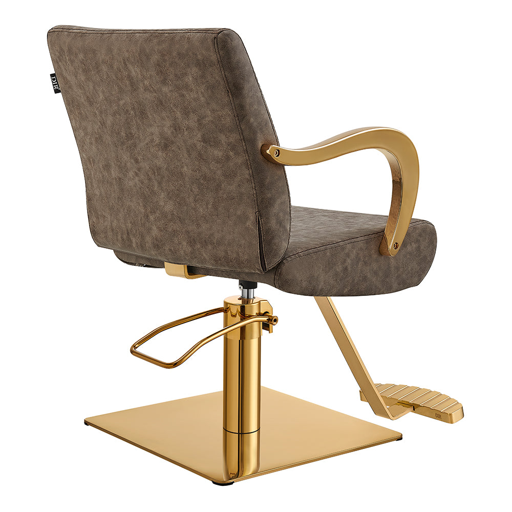 meteor gold vintage brown salon chair