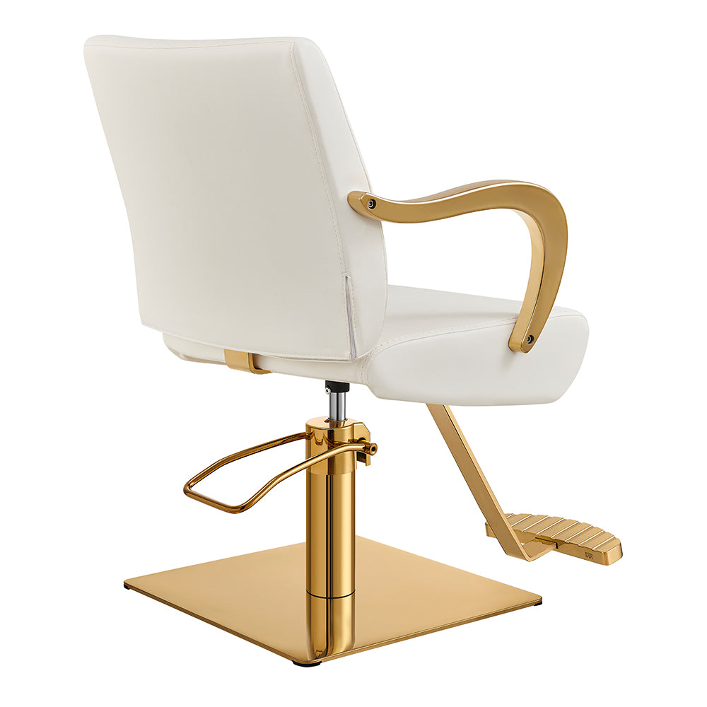 meteor gold white salon styling chair