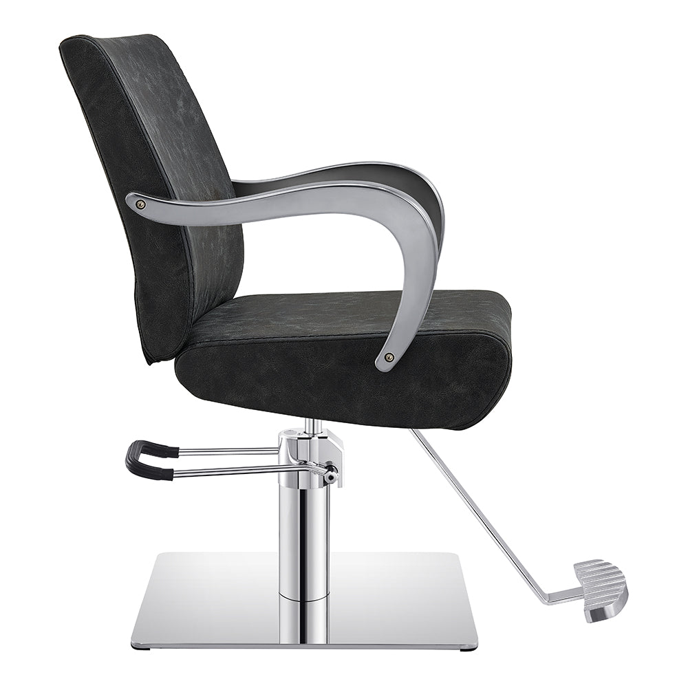 Meteor vintage black salon chair