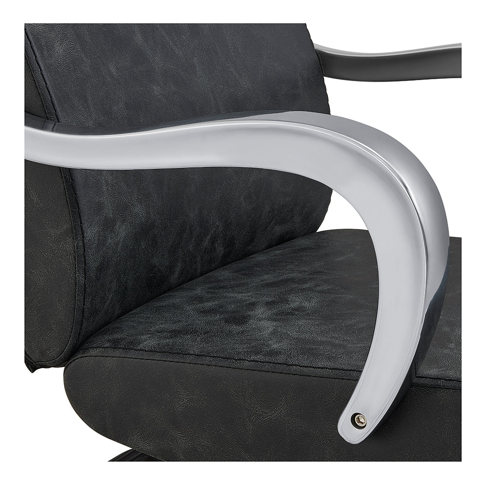 Meteor vintage black salon chair