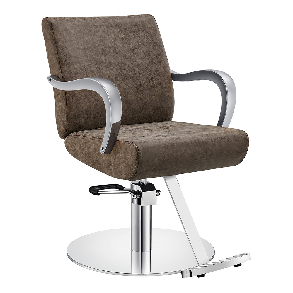 Meteor vintage brown salon chair