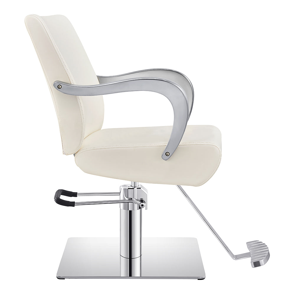 Meteor white salon chair