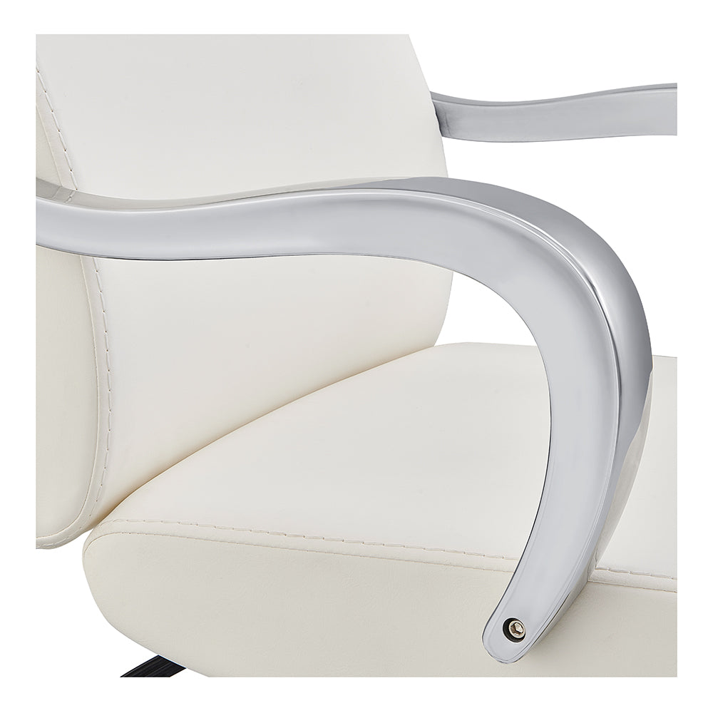 Meteor white salon chair