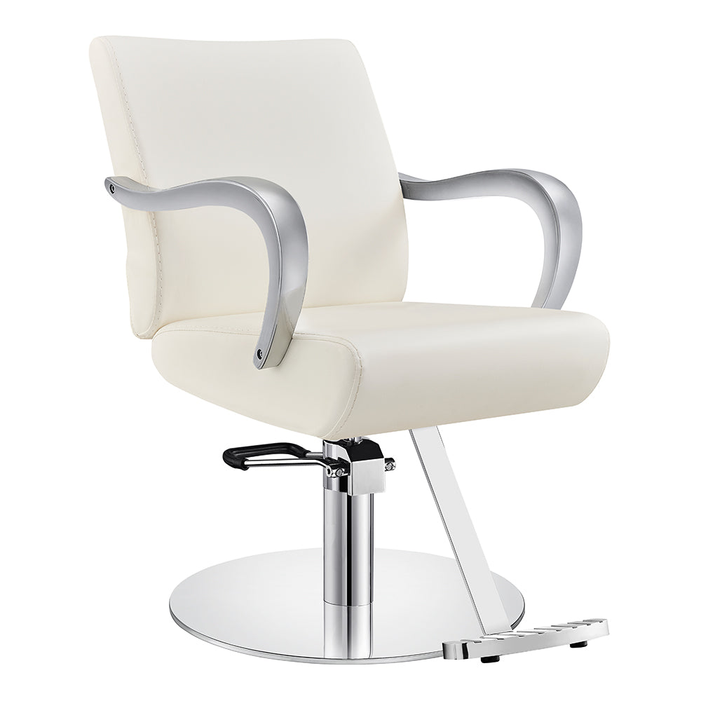 Meteor white salon chair