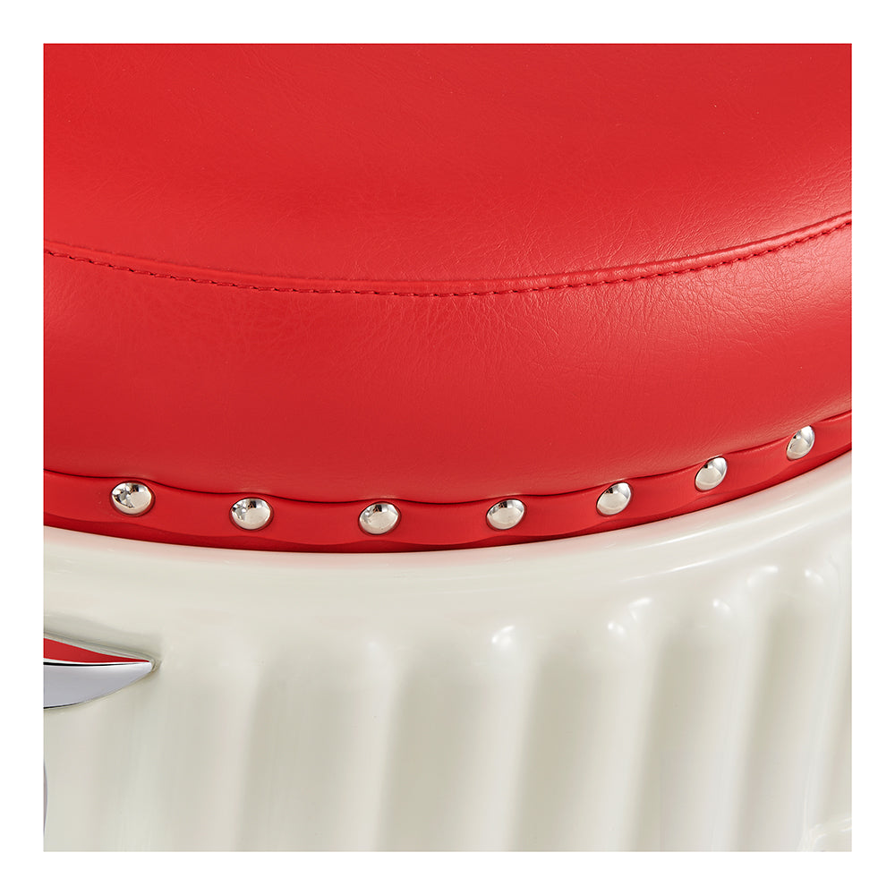Mikado Red Barber Chair Vintage