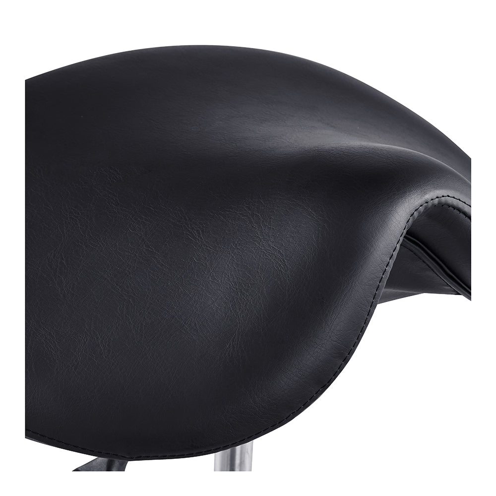 Tao Rolling Saddle Stool with Back