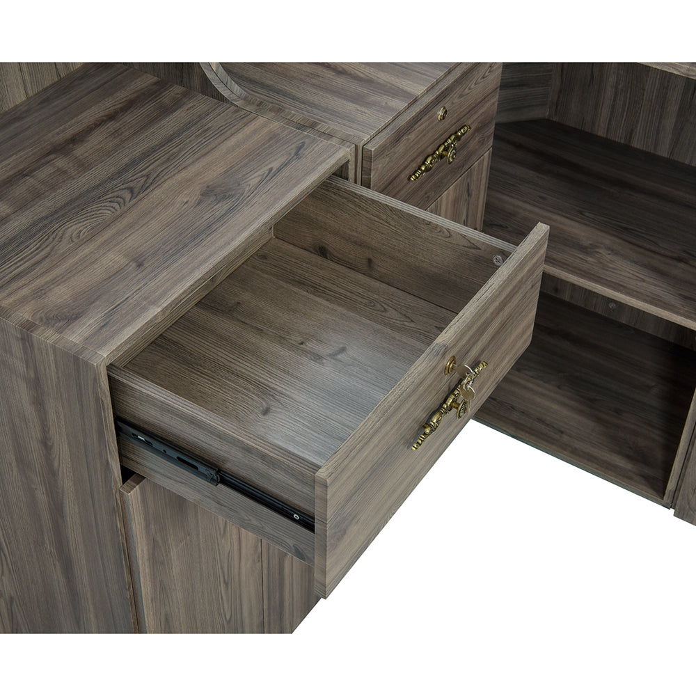 Valencia Combination Antique Reception Counter Desk