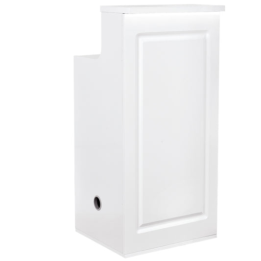 Valencia Small White Reception Desk