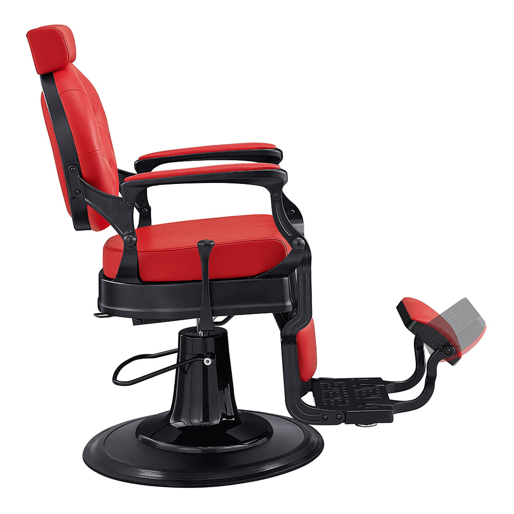 Viking Red Heavy Duty Barber Chair