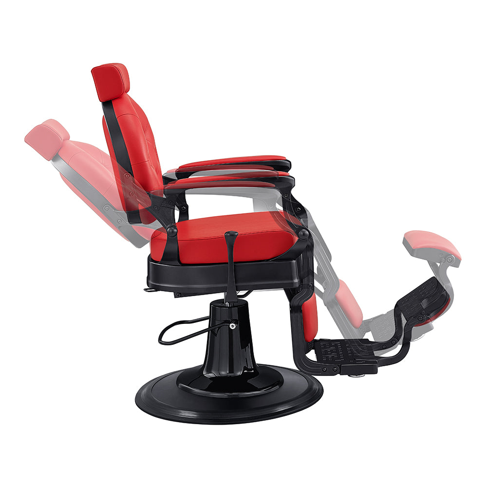 Viking Red Heavy Duty Barber Chair