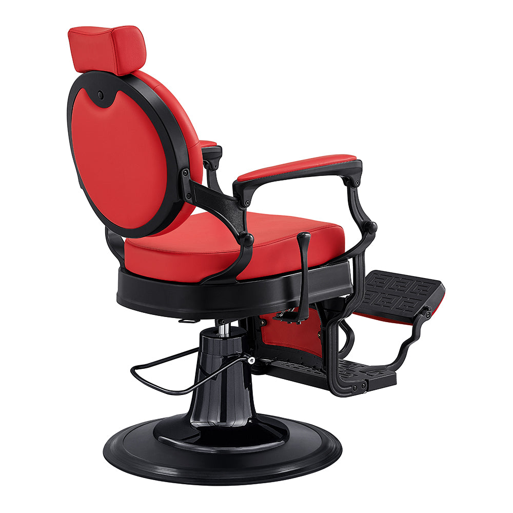 Viking Red Heavy Duty Barber Chair