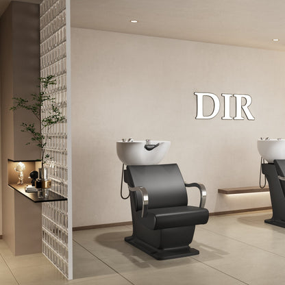 Beckman Salon Shampoo Unit with Adjustable Seat