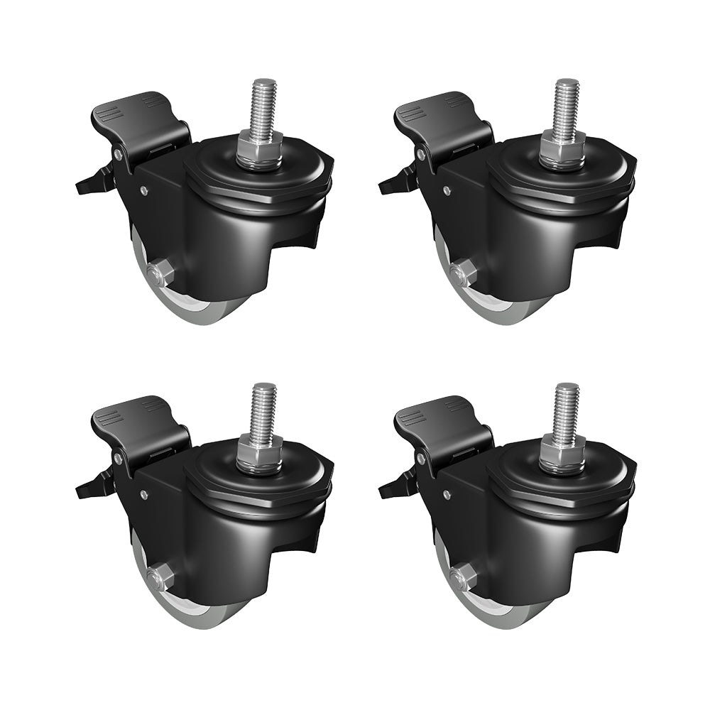Caster Wheels with Brake-4 pc 