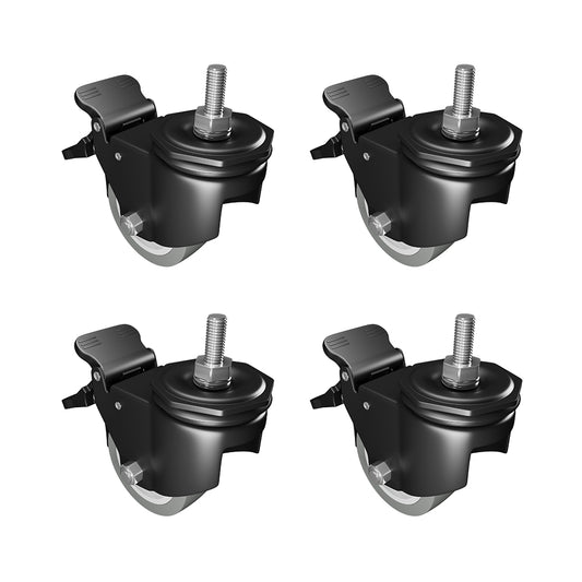 Caster Wheels with Brake-4 pc 