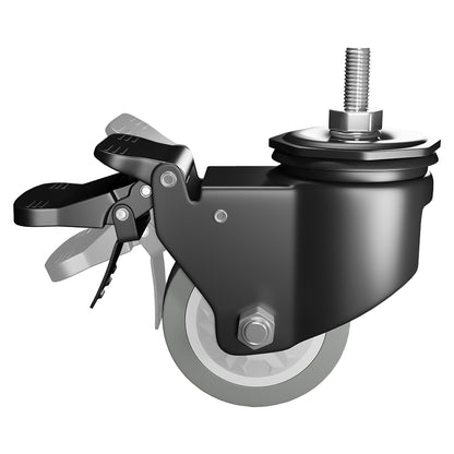 Caster Wheels with Brake-4 pc 