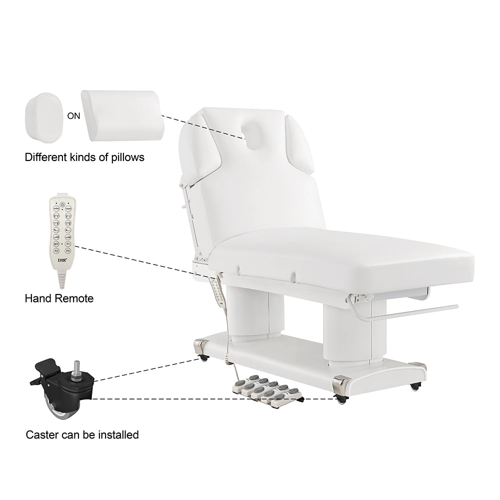 Luxi white medical spa treatment bed