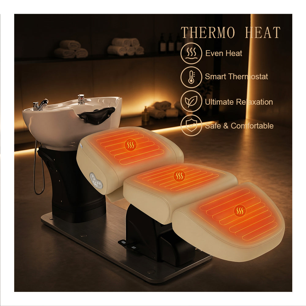 Maximus Il Massage Reclining Shampoo Chair