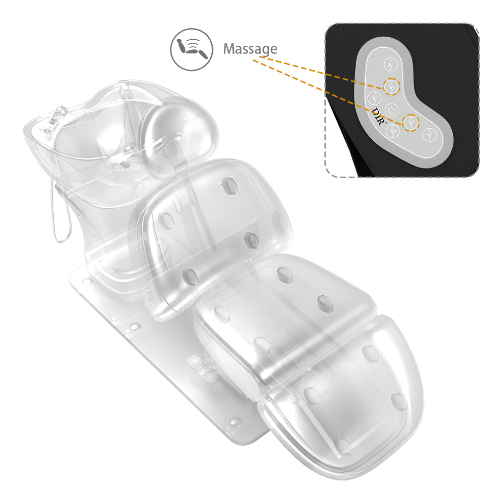 Maximus Il black thermo heated massage shampoo bed
