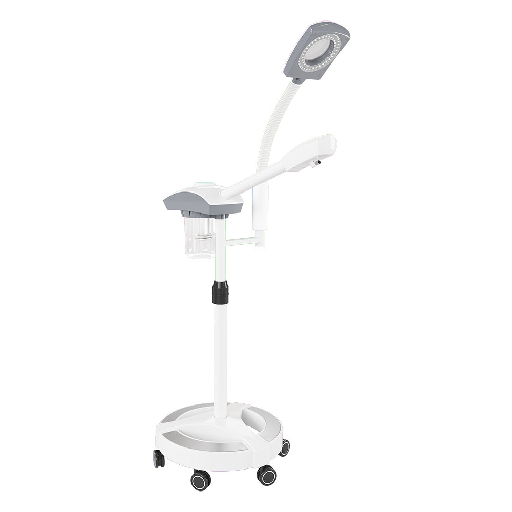 NanoMist Professional Facial Steamer with LED Magnifying Lamp & Aromatherapy 