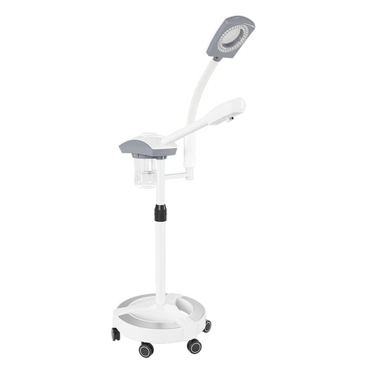 NanoMist Professional Facial Steamer with LED Magnifying Lamp & Aromatherapy 